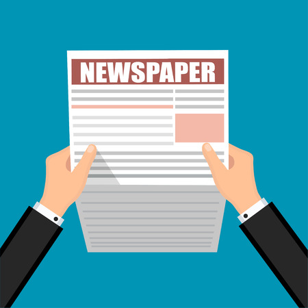 Business Newspaper  Financial Information Vector illustration.のイラスト素材