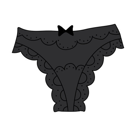 Woman thong panty in flat style isolated on white background. It can be used as icon or design...