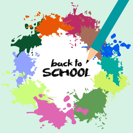 Welcome back to school. back to school background. kids back to school. school stationery.のイラスト素材