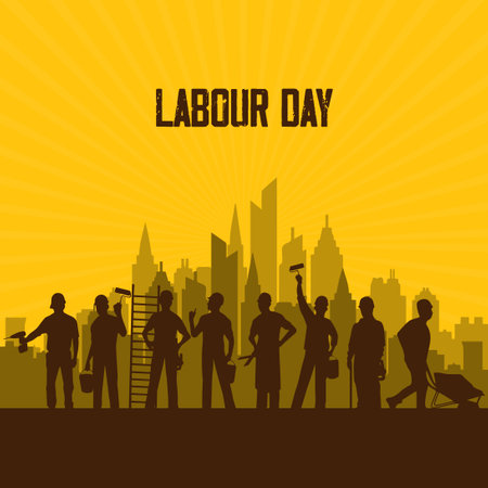 World labour day. Happy labour day vector illustration.のイラスト素材
