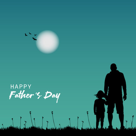 Happy Father's Day. Vector illustration. For greetings card, banner or t-shirt.のイラスト素材