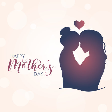 Happy mother's day for logo, label, print, poster, banner or invitation.のイラスト素材