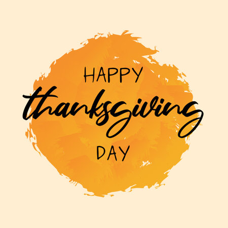 Happy thanksgiving day vector with autumn leaves and pumpkinのイラスト素材