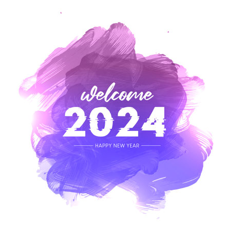 Happy New Year 2024. New year's eve. Happy new year vector suitable for banner, greetings card. New Year party vector.のイラスト素材