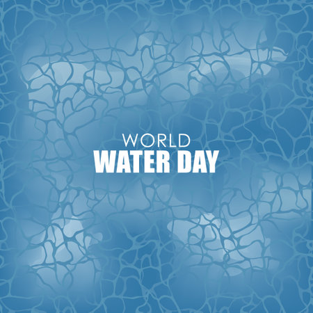 World Water Day vector. Water Day vector illustrator.のイラスト素材