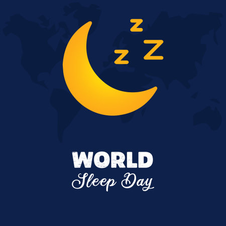 World sleep day vector. World Sleep Day Vector Design Illustration.のイラスト素材