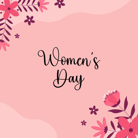 Happy women's day. International women's day vector. Womens day card.のイラスト素材