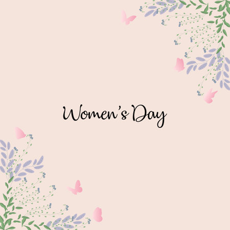 Happy women's day. International women's day vector. Womens day card.のイラスト素材