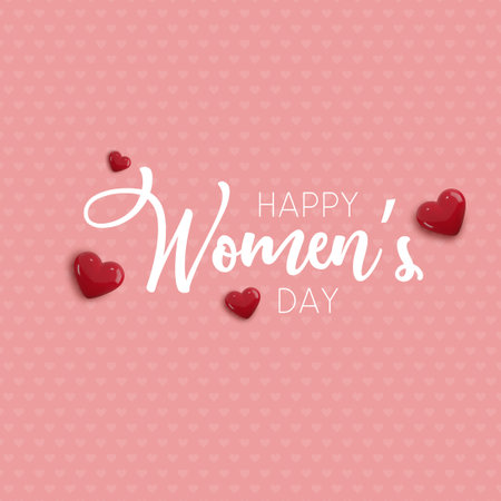 Happy women's day. International women's day vector. Womens day card.のイラスト素材