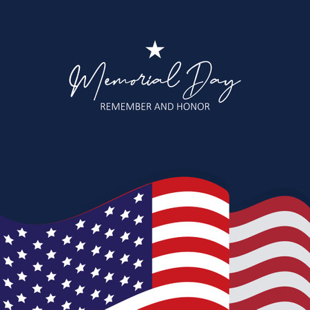 Memorial Day Background. Happy Memorial Day. National American Holiday. US Memorial Day vector.のイラスト素材