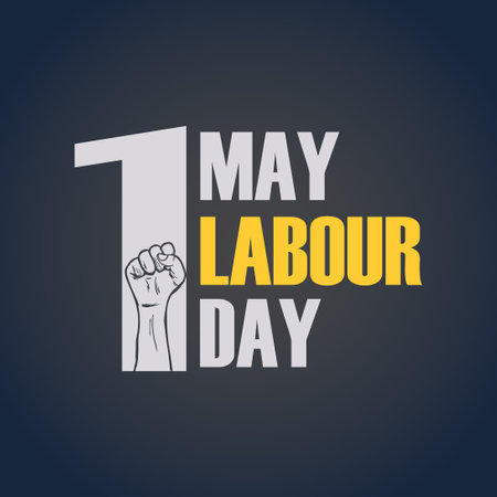 Happy labour day. international labour day. Labour day vector.のイラスト素材