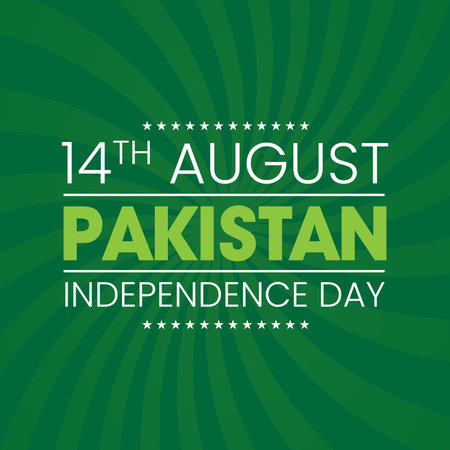 Vector illustration of a Background for Pakistan Independence Day. 15th August.