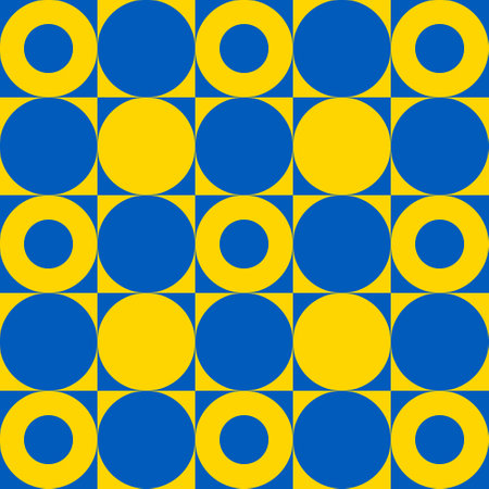 Seamless geometric pattern with circles.のイラスト素材
