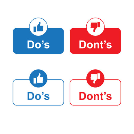 Like and dislike icons set. Like and dislike buttons. Vector illustrationのイラスト素材