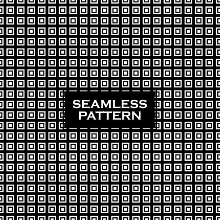 Seamless geometric pattern. Black and white background. Vector illustrationのイラスト素材