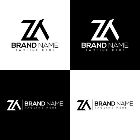 Z Letter Logo Design Template. Initial Letter Z Logo Vector Illustrationのイラスト素材