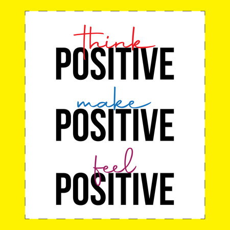 Positive Positive Positive Positive Positive Positive Positive Optimism. Vector Illustrationのイラスト素材