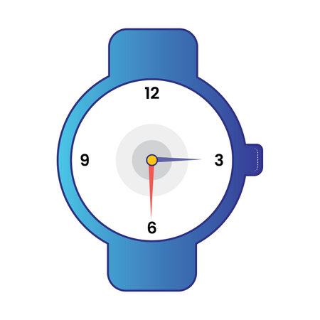 Wristwatch icon. Time tool and watch theme. Isolated design. Vector illustrationのイラスト素材