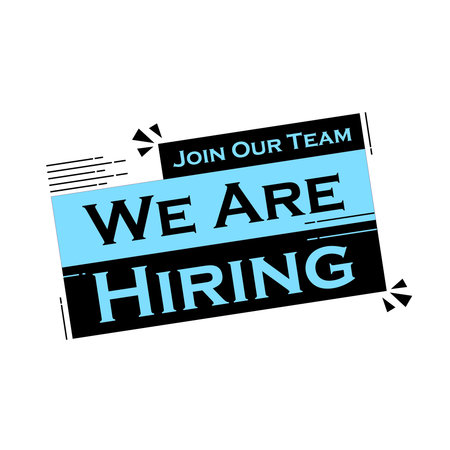 We are hiring, job vacancy, vacancy banner, vector illustration.