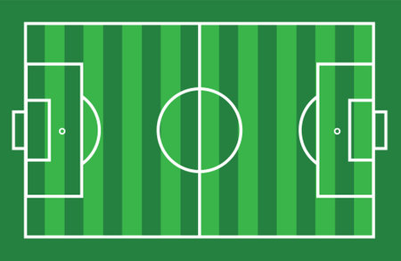Abstract Football Ground Soccer Icon Vector Design Templateのイラスト素材