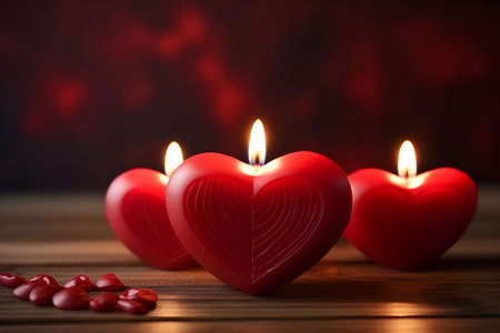 Valentines day background with heart pattern, gift boxes, balloons, Gift Cards and Love party - Ai Generatedの素材