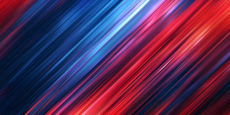Dynamic Contrast: Abstract Blue and Red Stripes Background, Striped Elegance: Blue and Red Lines for Abstract Presentations-Ai-generatedの素材