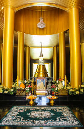 Golden pagoda in templeのeditorial素材