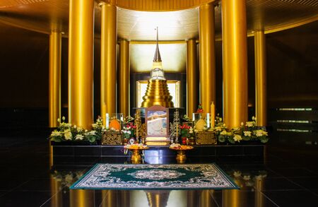 Golden pagoda in templeのeditorial素材