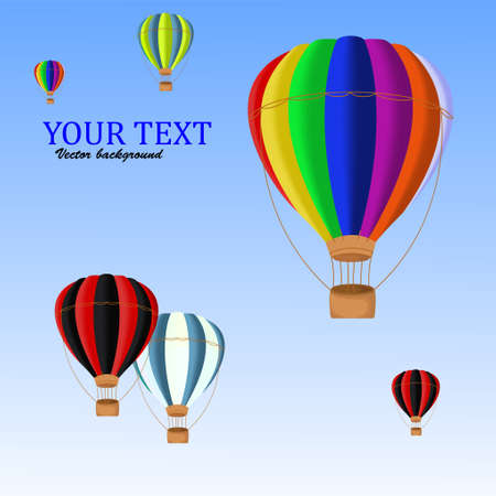 air ballons backgroundのイラスト素材