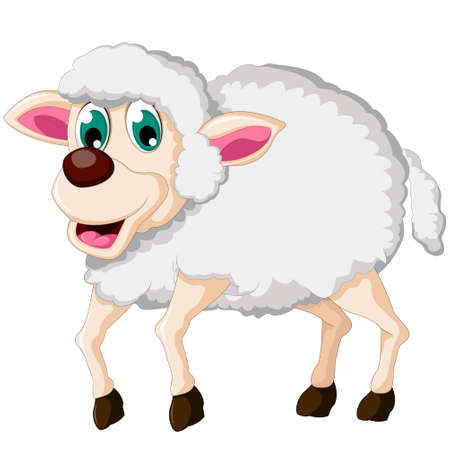 sheep cartoonのイラスト素材