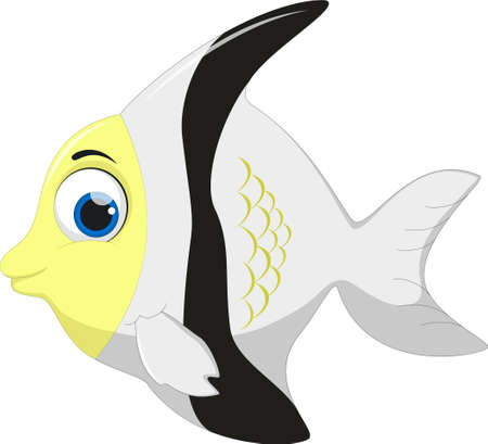 angel fish cartoonのイラスト素材