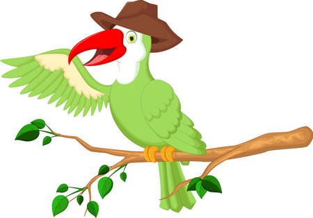 Cute cartoon macawのイラスト素材
