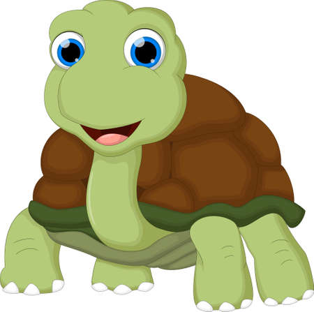 turtle cartoon for you designのイラスト素材