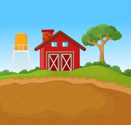 Farm background for you designのイラスト素材