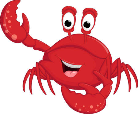 Cartoon crab for you designのイラスト素材