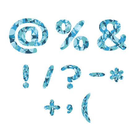 mosaic symbolsのイラスト素材