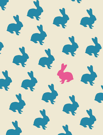 bunny backgroundのイラスト素材