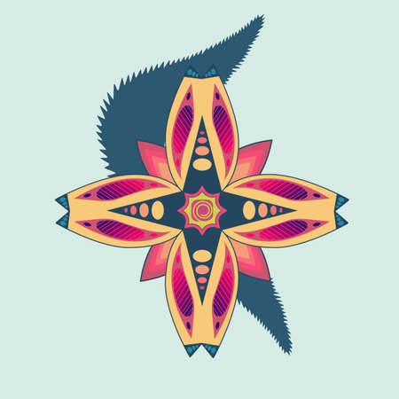 abstract flowerのイラスト素材