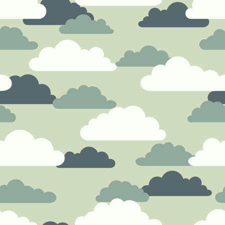 Seamless abstract colorful background made of cloudsのイラスト素材