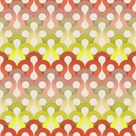 Seamless abstract colorful background made of retro patternのイラスト素材