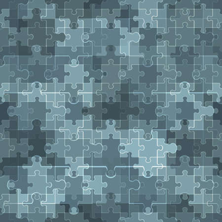 Seamless abstract colorful background made of transparent jigsaw puzzleのイラスト素材