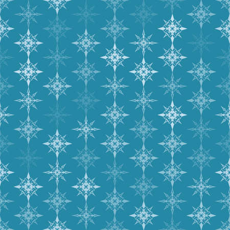 Seamless colorful background made of snowflakesのイラスト素材