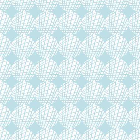 Seamless colorful background made of circles with hand drown pattern