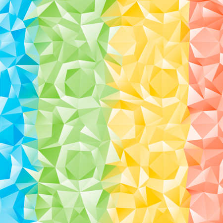 Seamless Background with abstractl pattern made of colorful geometric shapesのイラスト素材