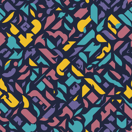 Seamless pattern with letters of the alphabet. Vector illustration.のイラスト素材