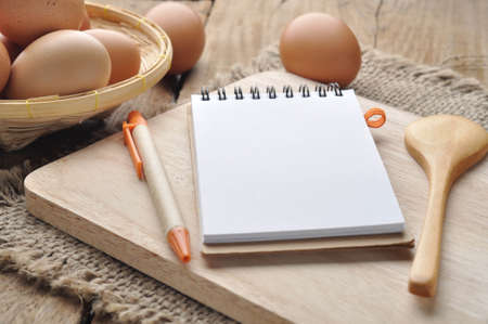 Paper note and Pencil  in Kitchen.の写真素材