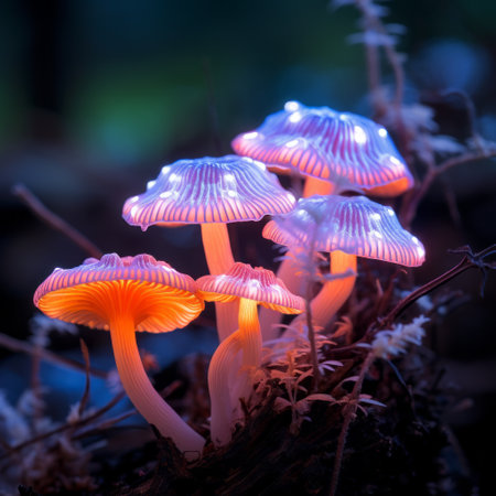 Mysterious Glowing Mushroomsの素材
