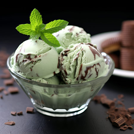 Mint chocolate ice cream