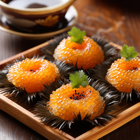 Sea Urchin Delicacies: Exquisite Flavorsの素材