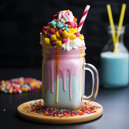 Colorful milkshake delightの素材